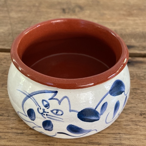 Studio Pottery Cat Bowl Catchall - Picture 3 of 6